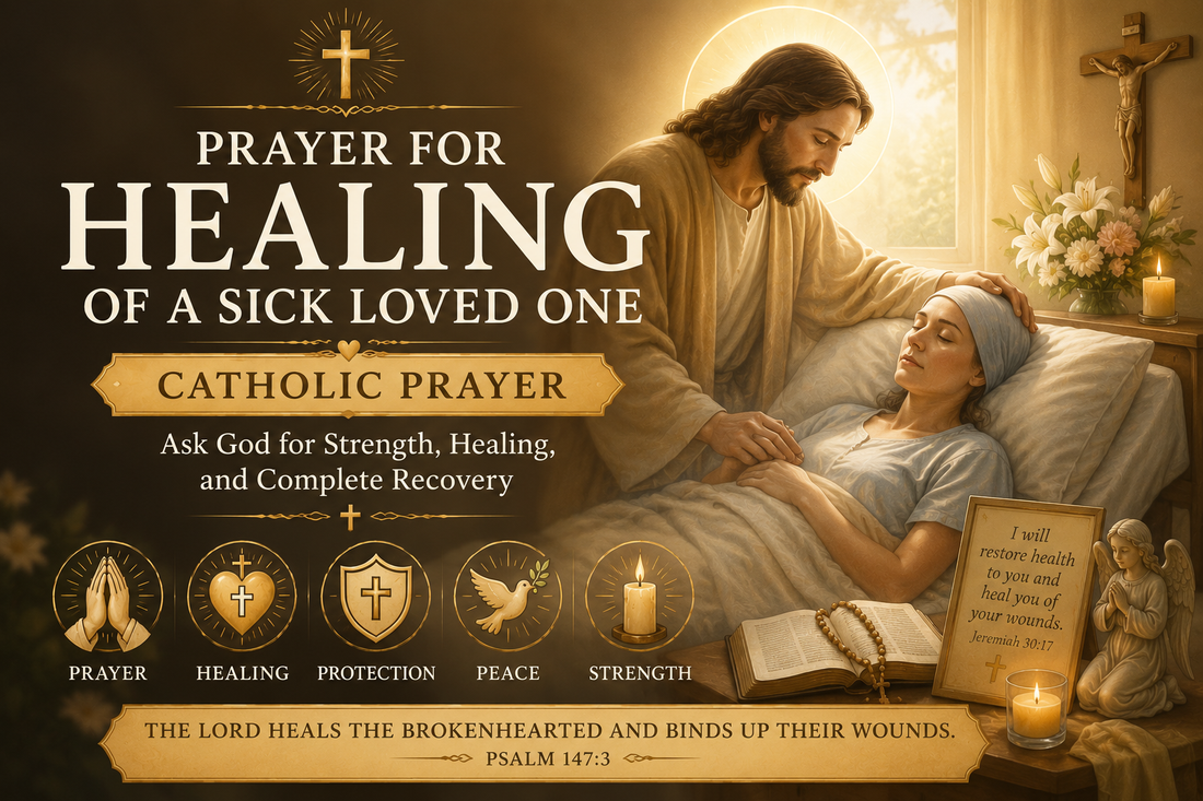 Prayer for Healing of a Sick Loved One (Catholic Prayer for Strength and Recovery)
