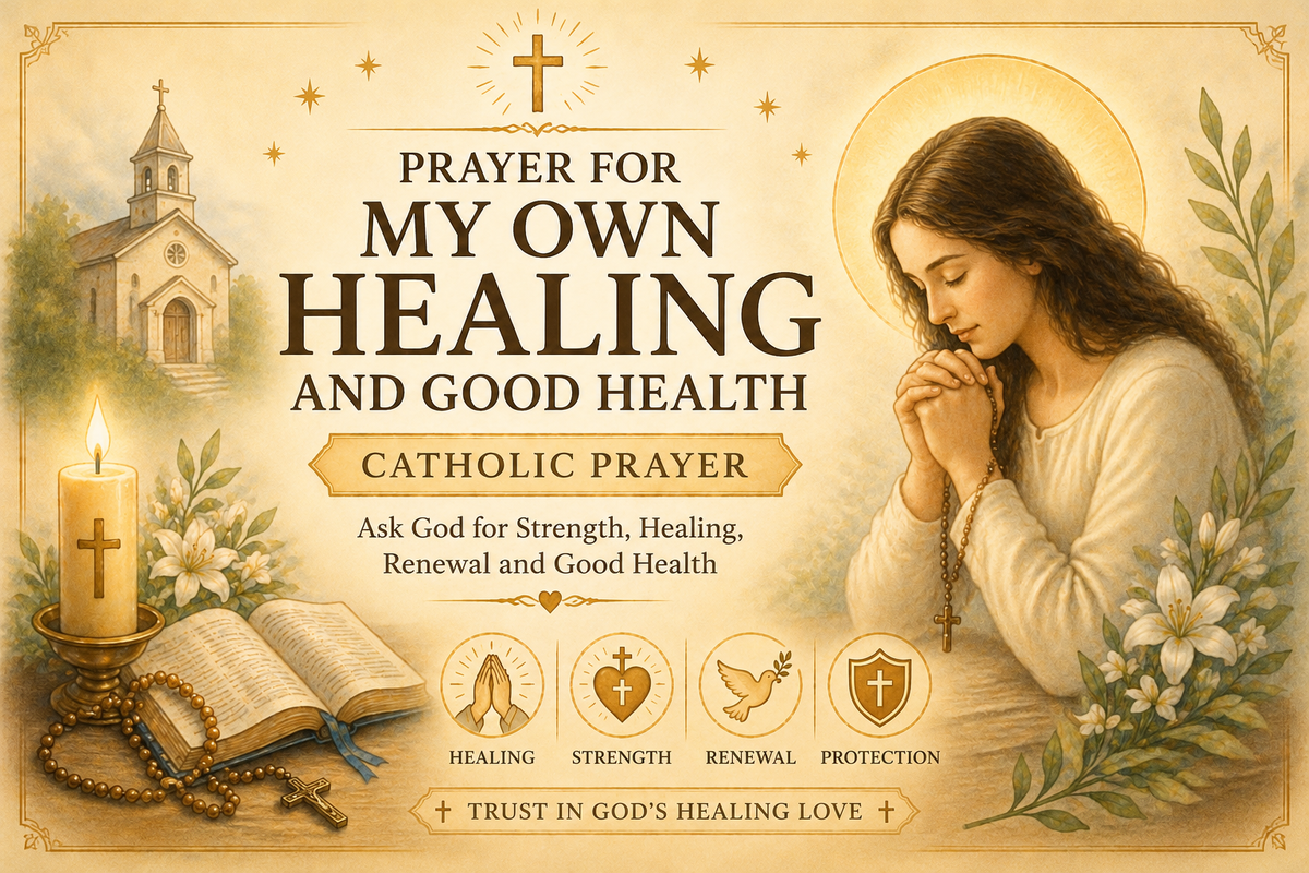 Prayer for My Own Healing and Good Health (Catholic Prayer for Strength and Renewal)