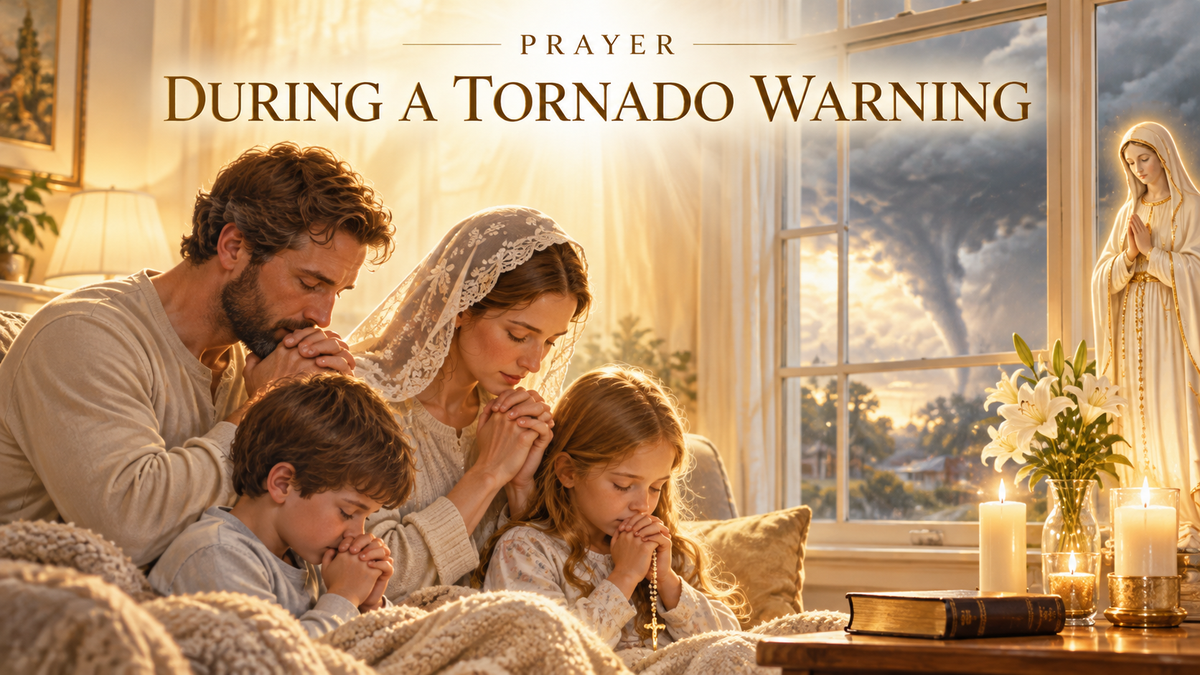 Prayer During a Tornado Warning (Catholic Prayer)