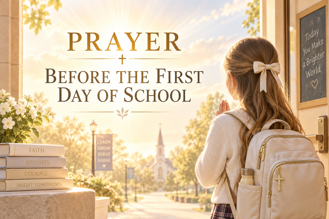Prayer Before the First Day of School (Catholic Prayer for Students)