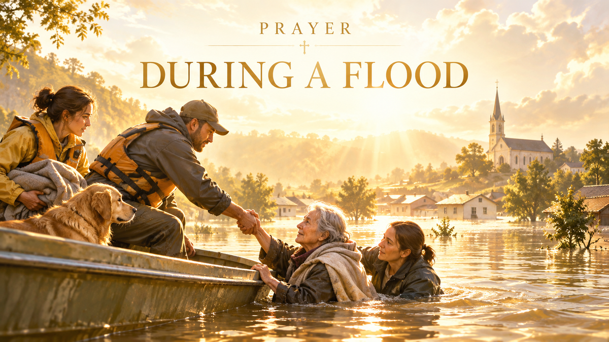 Prayer During a Flood (Catholic Prayer for Safety and Rescue)