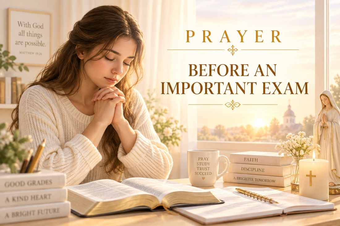 Prayer Before an Important Exam (Catholic Prayer for Students)